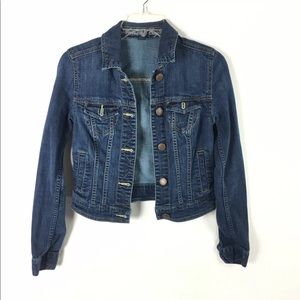 America Eagle Denim Jean Jacket with Pockets